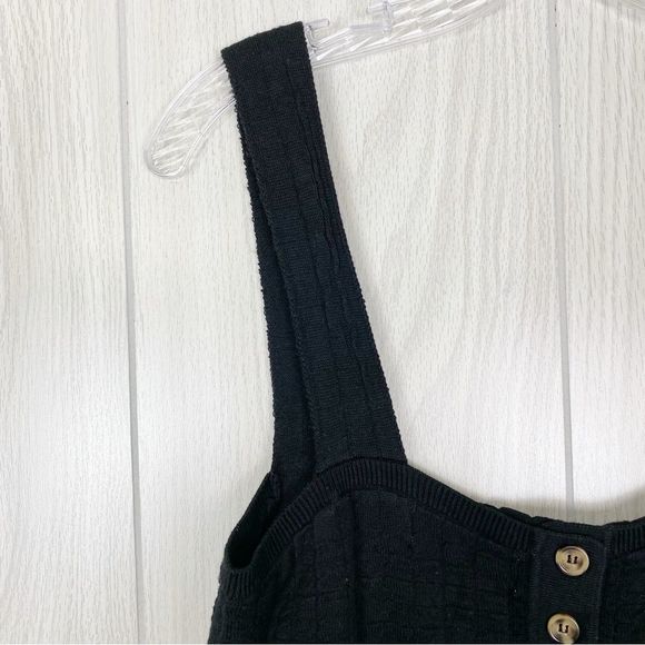 Free People Beach | Black Short & Sweet Mini Dress Size Medium - Picture 8 of 12